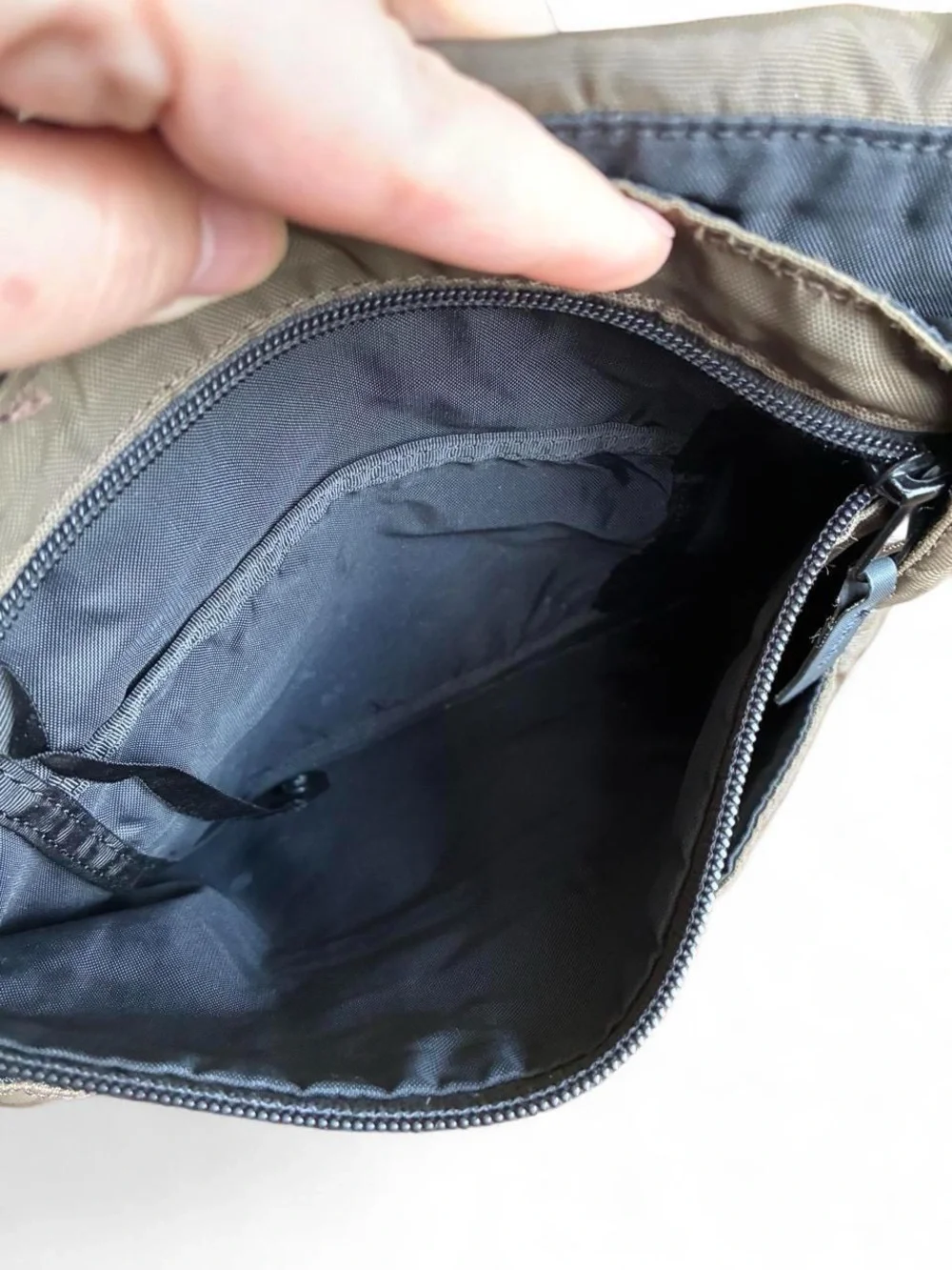 The North Face Brown Messenger Bag with Black Strap